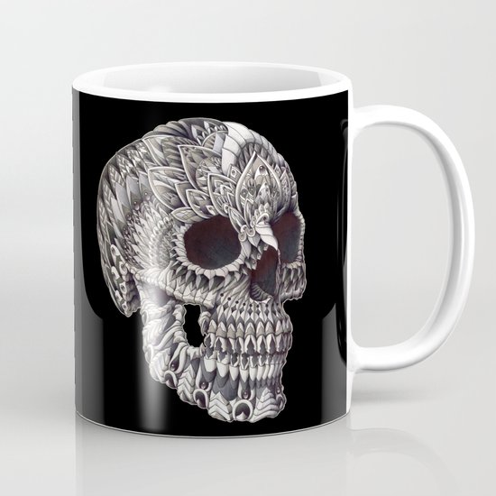 Ornate Skull Mug