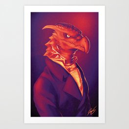 Kaijune Renaissance - Dapper Bird Art Print