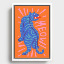 Meow Framed Canvas