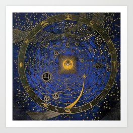 Stars and Celestial Heights by Franz von Stuck Art Print