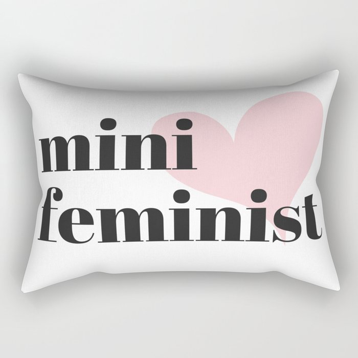 Mini Feminist Rectangular Pillow