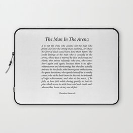 The Man In The Arena by Theodore Roosevelt Laptop Sleeve