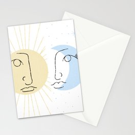 Father sun and Mother Moon Stationery Cards