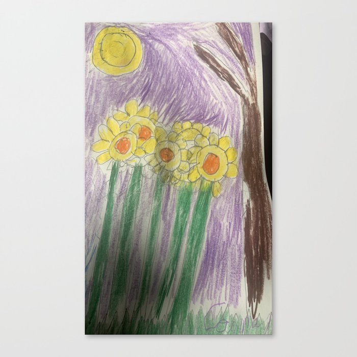Sunflowers als Vangough Canvas Print