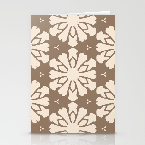 Epic Original Brown Moroccan Geometry Stationery Cards