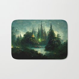 Walking into the forest of Elves Bath Mat