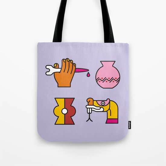 Aztec Glyphs ~4 Tote Bag
