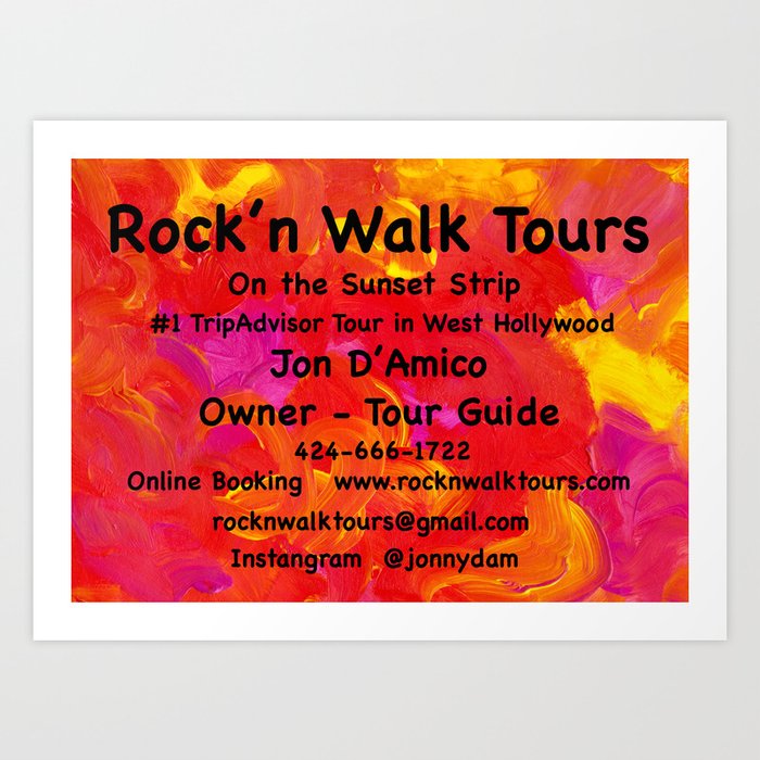 Rock'N Walk Tours Art Print