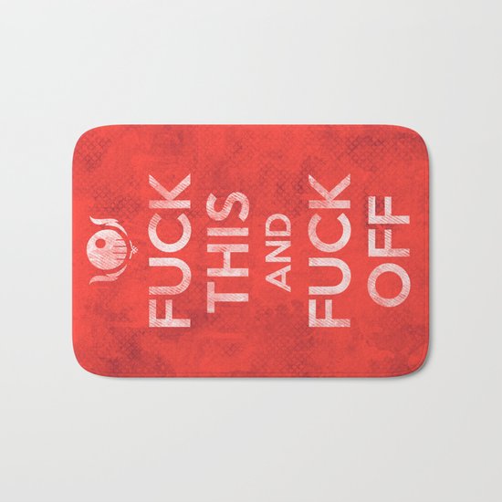 Public Service Announcement Bath Mat