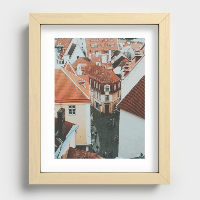 Tallinn Old Town Recessed Framed Print