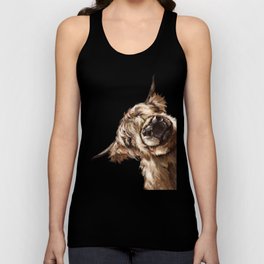 Sneaky Highland Cow Tank Top