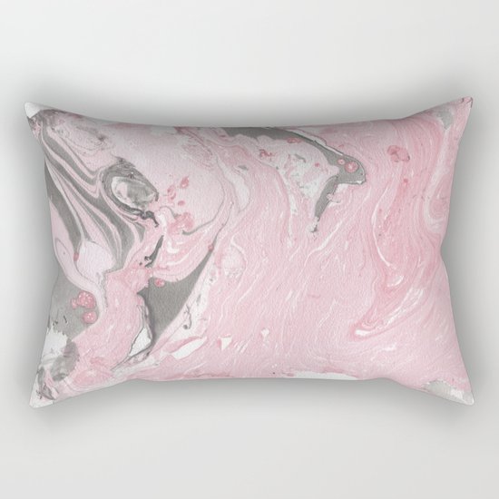 Pink marble Rectangular Pillow