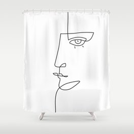 Abstract Face Shower Curtains For Any Bathroom Decor Society6