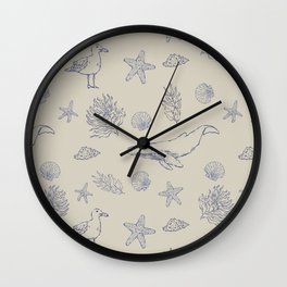 Sea Life II Wall Clock