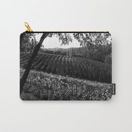 Vineyard in California Black & White Pencil Drawing Photo Carry-All Pouch