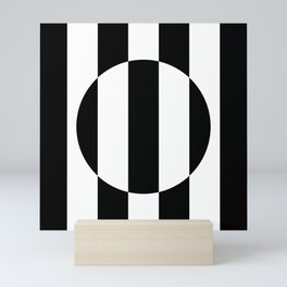 Op Art Striped Circle Mini Art Print