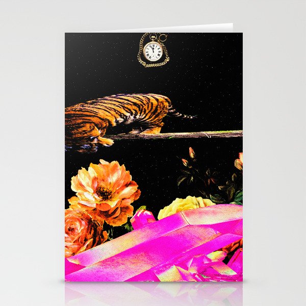 Tiger in Space Stationery Cards