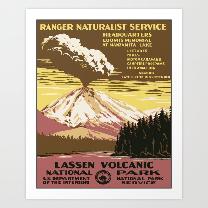 Lassen Volcanic NP Art Print