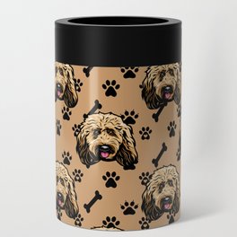 All over dog face pattern design. Can Cooler