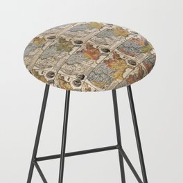 United States-The presidential elections-1877 vintage pictorial map Bar Stool