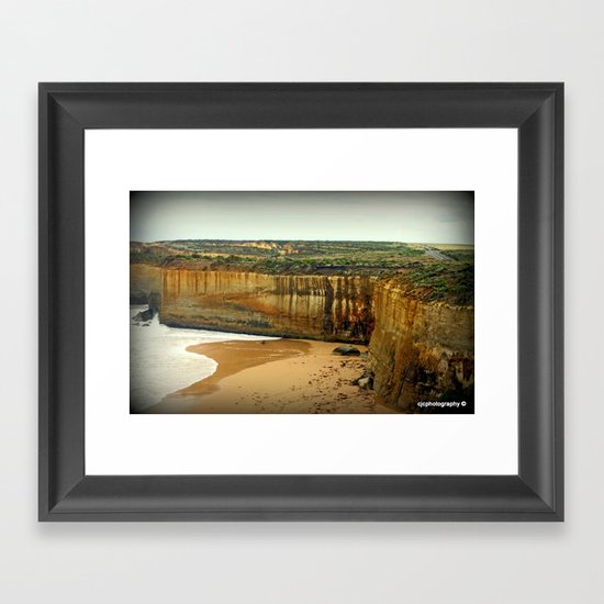 Gigantic limestone Cliffs Framed Art Print
