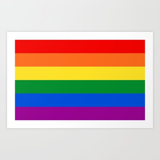 Rainbow Stripes Art Print