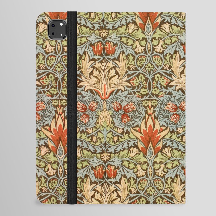 William Morris Snakehead  Floral Vintage Victorian Pattern iPad Folio Case