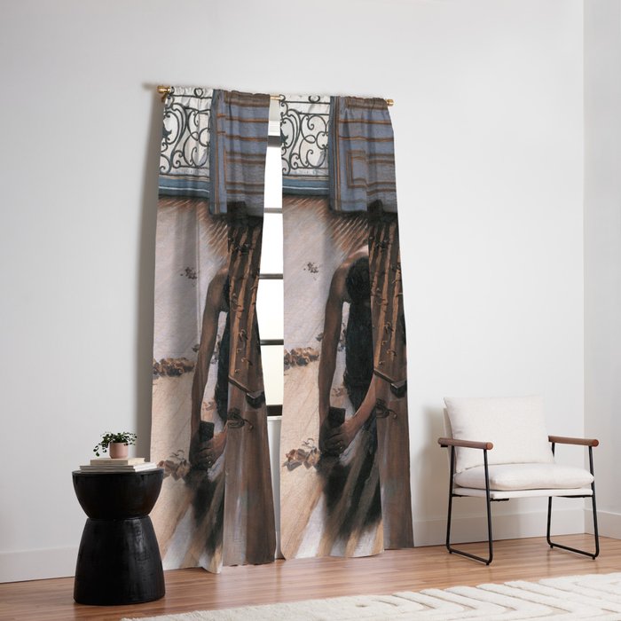 The Floor Scrapers Blackout Curtain By Historia Images