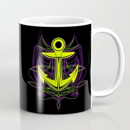 Pinstripe Anchor Coffee Mug