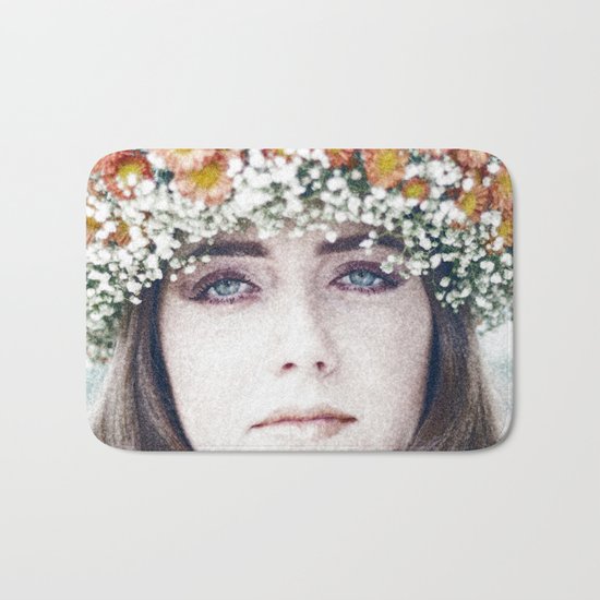 Face flower Bath Mat