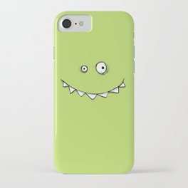Happy Green Monster iPhone Case