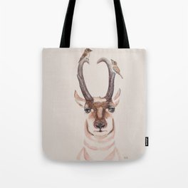 In It Together - Pronghorn and Willow Flycatcher Tote Bag