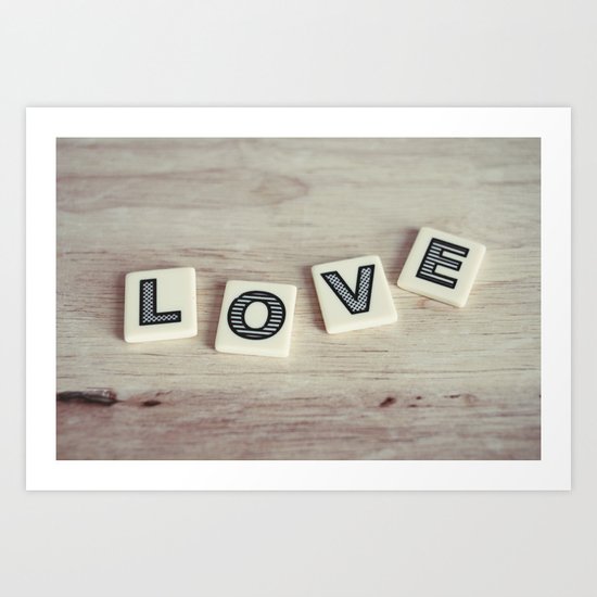 letter love Art Print
