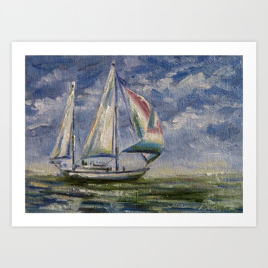 All Sail No Anchor Art Print