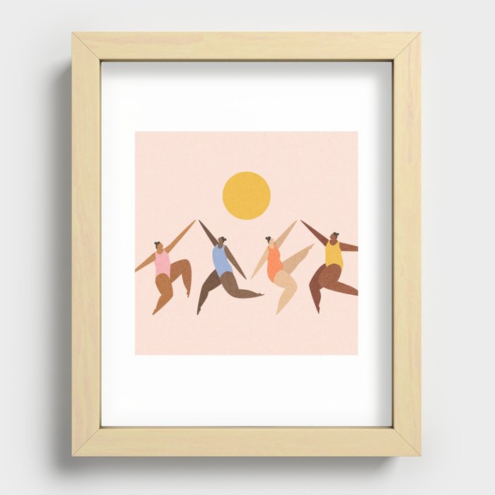 Dancing Under The Sun Recessed Framed Print