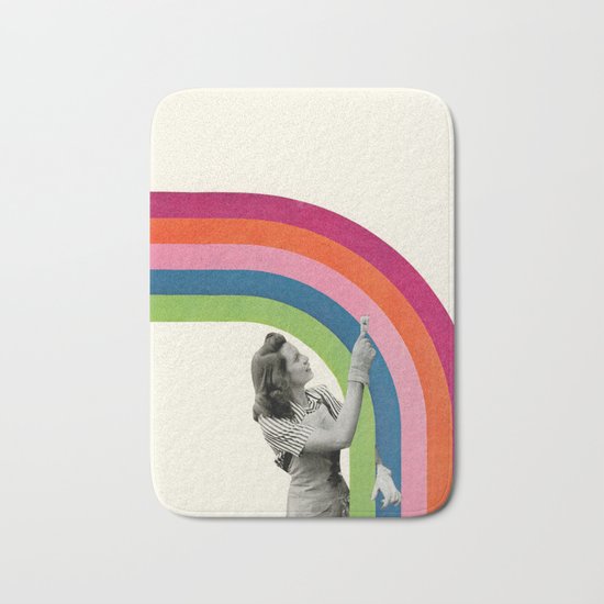 Paint a Rainbow Bath Mat