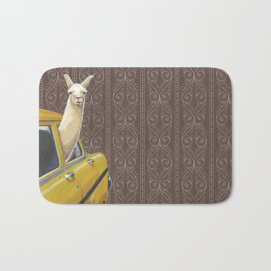 Taxi Llama Bath Mat