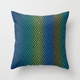 Illusion Art - Dark Blue Throw Pillow
