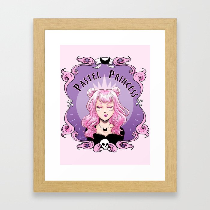 Pastel princess Framed Art Print