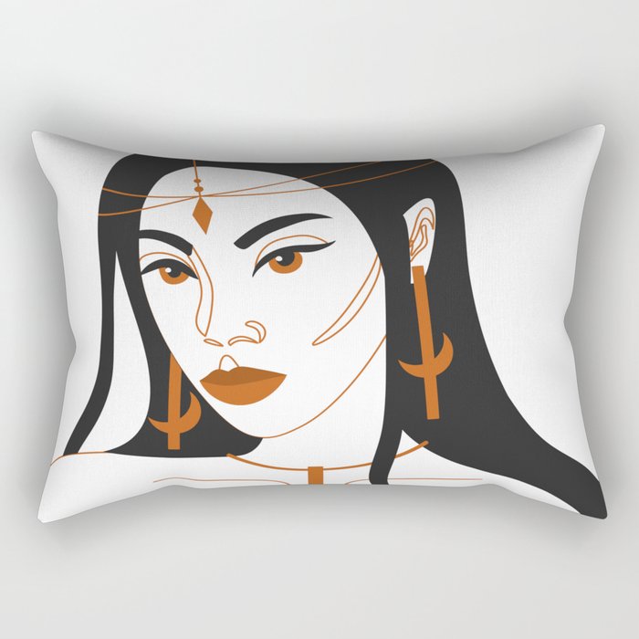 Mystical girl Rectangular Pillow