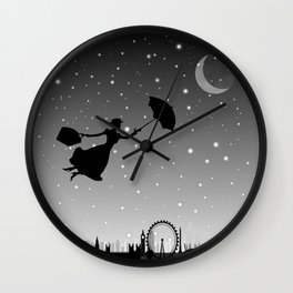 magical mary poppins Over London Wall Clock
