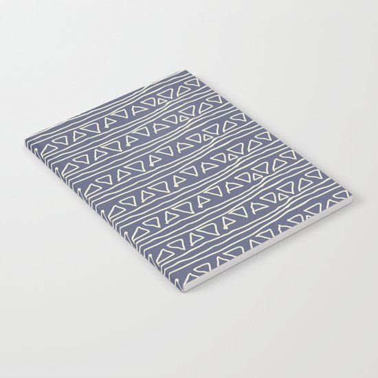 Blue Scribbles Pattern 03 Notebook