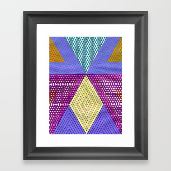 Isometric Harlequin #9 Framed Art Print