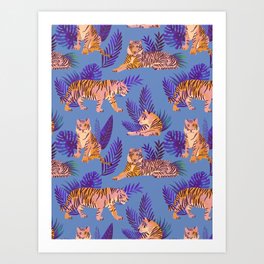 Tigers Jungle Art Print