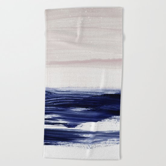 blue sea Beach Towel
