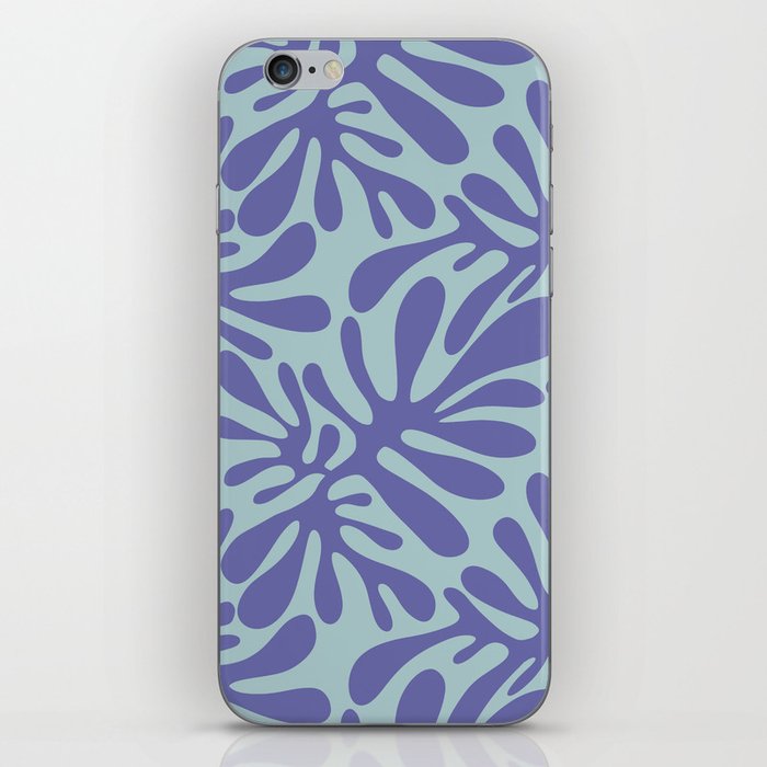 Abstract modern organic shapes pattern inspired by Matisse iPhone Skin
