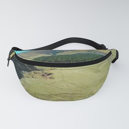 Pine forests on a desert mountain Fanny Pack
