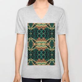 Color Engraving pattern. Vintage illustration V Neck T Shirt