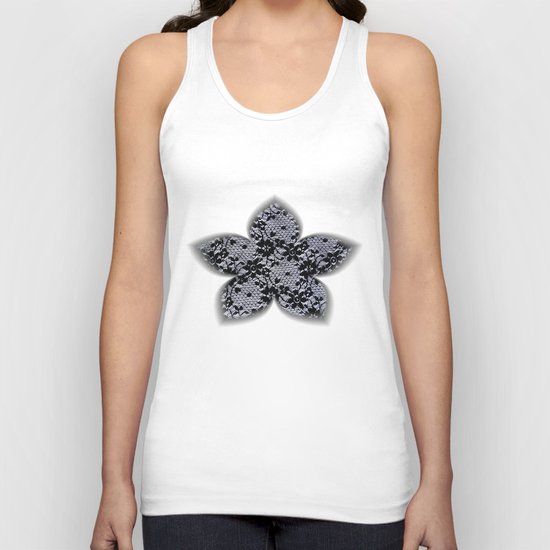 Black Lace Unisex Tank Top