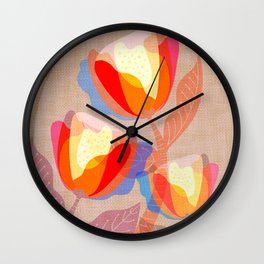 Floral Reverie no3 Wall Clock